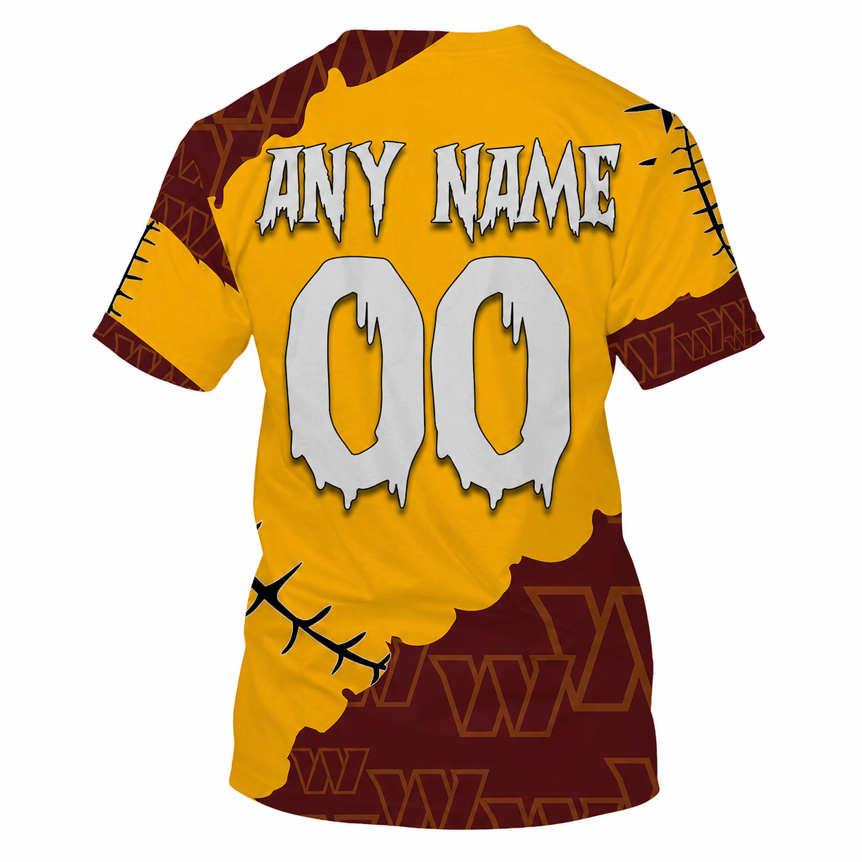 SPECIAL EDITION - NEW CUSTOMIZED NFL12 WTC WASHINGTON COMMANDERS HALLOWEEN SKULL APPAREL FOR FANS