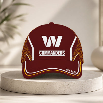 SPECIAL EDITION - NEW CUSTOMIZED NFL12 WTC WASHINGTON COMMANDERS CLASSIC CAP