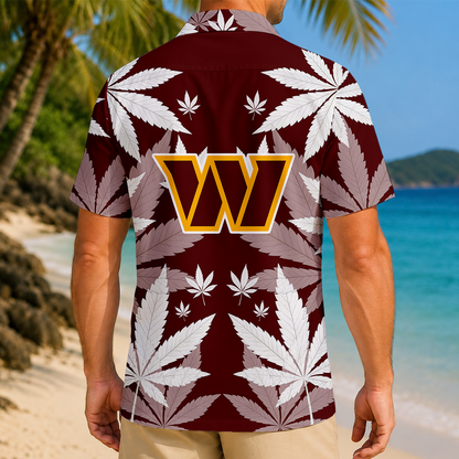 FINAL SALE - NEW CUSTOMIZED NFL12 WTC WASHINGTON COMMANDERS UNISEX HAWAIIAN SHIRT