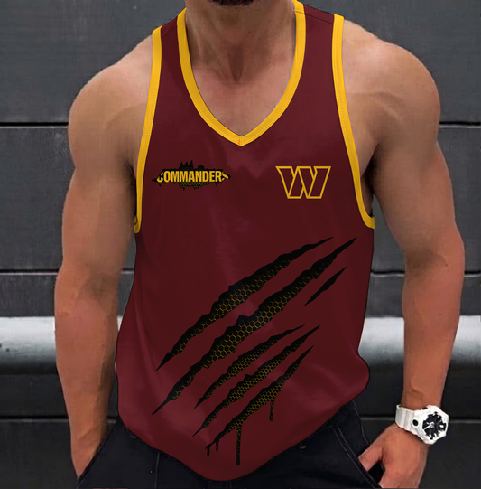 LIMITED EDITION - NEW CUSTOMIZED NFL12 WTC WASHINGTON COMMANDERS UNISEX TANK TOP