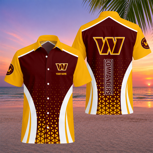 VIRAL EDITION - NEW CUSTOMIZED NFL12 WTC WASHINGTON COMMANDERS UNISEX HAWAIIAN SHIRT