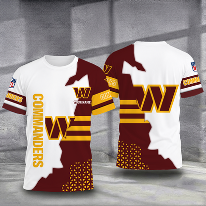 VIRAL EDITION - NEW CUSTOMIZED NFL12 WTC WASHINGTON COMMANDERS T-SHIRT, POLO SHIRT, ZIP POLO SHIRT, SWEATSHIRT, HOODIE & ZIP HOODIE