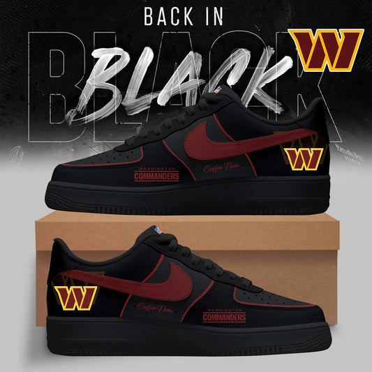 FINAL SALE - NEW CUSTOMIZED NFL12 WTC WASHINGTON COMMANDERS AF1 SNEAKERS
