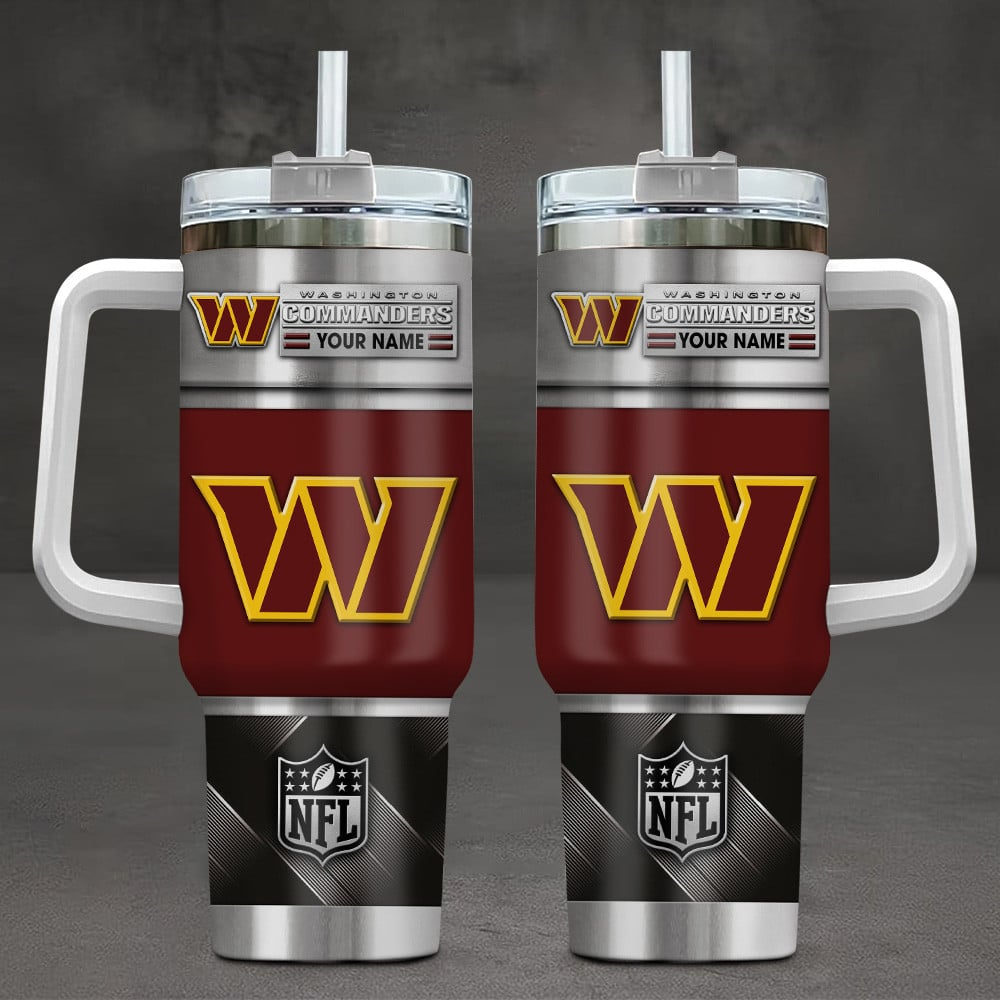 FINAL SALE - NEW CUSTOMIZED NFL12 WTC WASHINGTON COMMANDERS TUMBLER CUP