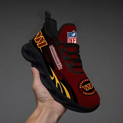 VIRAL EDITION - NEW CUSTOMIZED NFL12 WTC WASHINGTON COMMANDERS UNISEX MAX SOUL SHOES