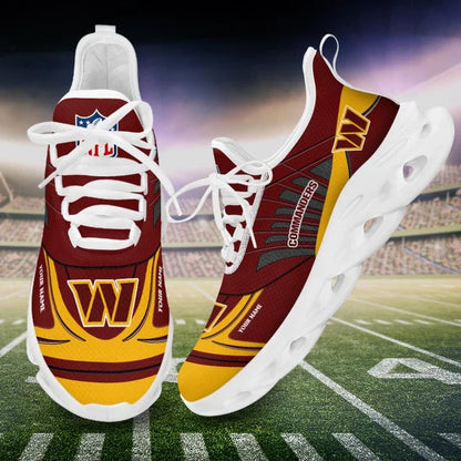 SPECIAL EDITION - NEW CUSTOMIZED NFL12 WTC WASHINGTON COMMANDERS UNISEX MAX SOUL SHOES
