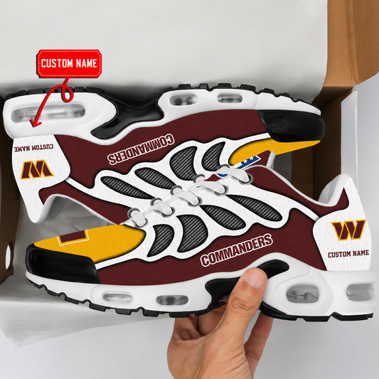 HOT DEAL - NEW CUSTOMIZED NFL12 WTC WASHINGTON COMMANDERS AIR MAX PLUS SNEAKERS