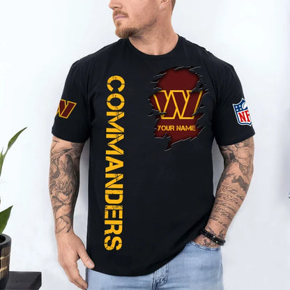 VIRAL EDITION - NEW CUSTOMIZED NFL12 WTC WASHINGTON COMMANDERS T-SHIRT, POLO SHIRT, ZIP POLO SHIRT, SWEATSHIRT, HOODIE & ZIP HOODIE