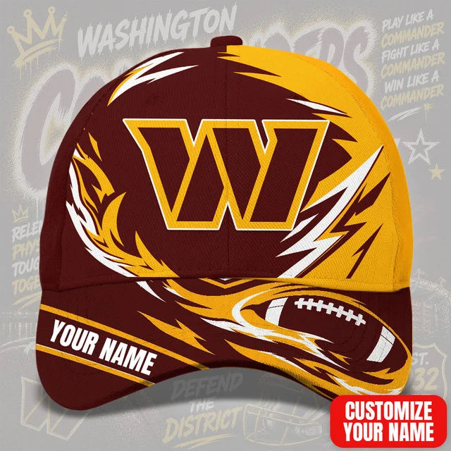 SPECIAL EDITION - NEW CUSTOMIZED NFL12 WTC WASHINGTON COMMANDERS CLASSIC CAP