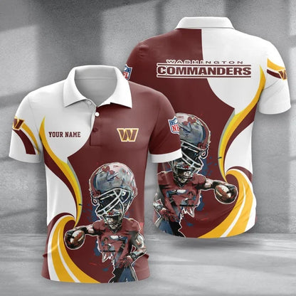 SPECIAL EDITION - NEW CUSTOMIZED NFL12 WTC WASHINGTON COMMANDERS T-SHIRT, POLO SHIRT, ZIP POLO SHIRT, SWEATSHIRT, HOODIE & ZIP HOODIE