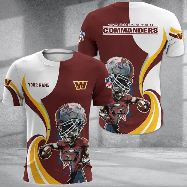 SPECIAL EDITION - NEW CUSTOMIZED NFL12 WTC WASHINGTON COMMANDERS T-SHIRT, POLO SHIRT, ZIP POLO SHIRT, SWEATSHIRT, HOODIE & ZIP HOODIE