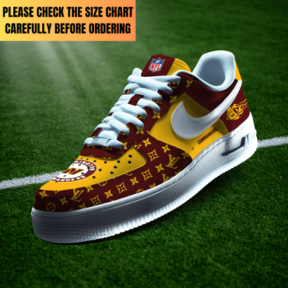 VIRAL EDITION - NEW CUSTOMIZED NFL12 WTC WASHINGTON COMMANDERS AF1 SHOES