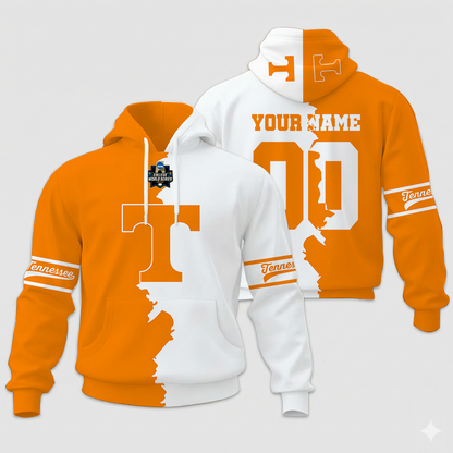 MEGA SALE - NEW CUSTOMIZED COLLEGE WORLD SERIES NCAA12 TENNESSEE VOLUNTEERS UNISEX HOODIE & ZIP HOODIE