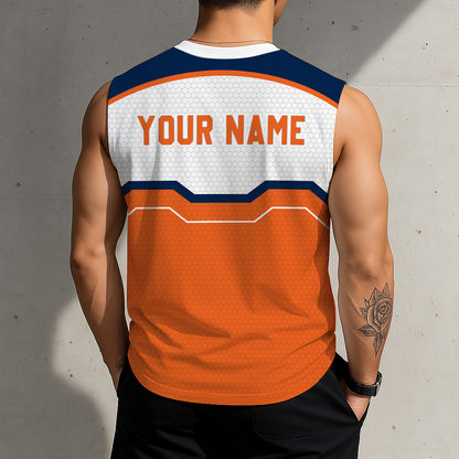 SPECIAL EDITION - NEW CUSTOMIZED NCAA FBS13 ABT AUBURN TIGERS MEN'S GYM SHIRT