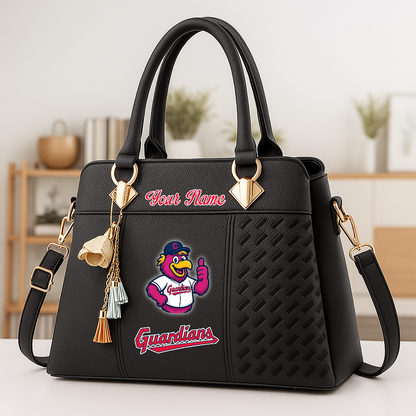LIMITED EDITION - NEW CUSTOMIZED MLB13 CGS CL GUARDIANS ZIP HANDBAG MULTICOLOR
