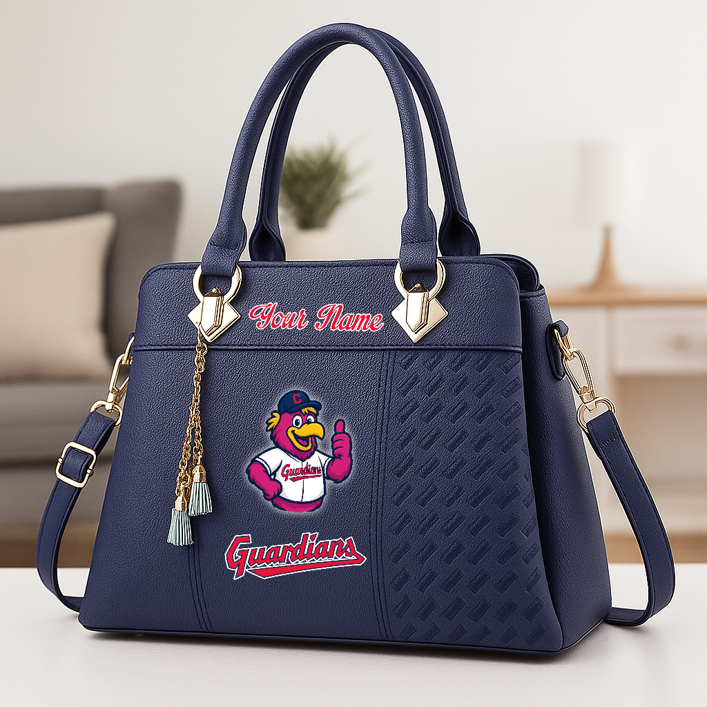 LIMITED EDITION - NEW CUSTOMIZED MLB13 CGS CL GUARDIANS ZIP HANDBAG MULTICOLOR