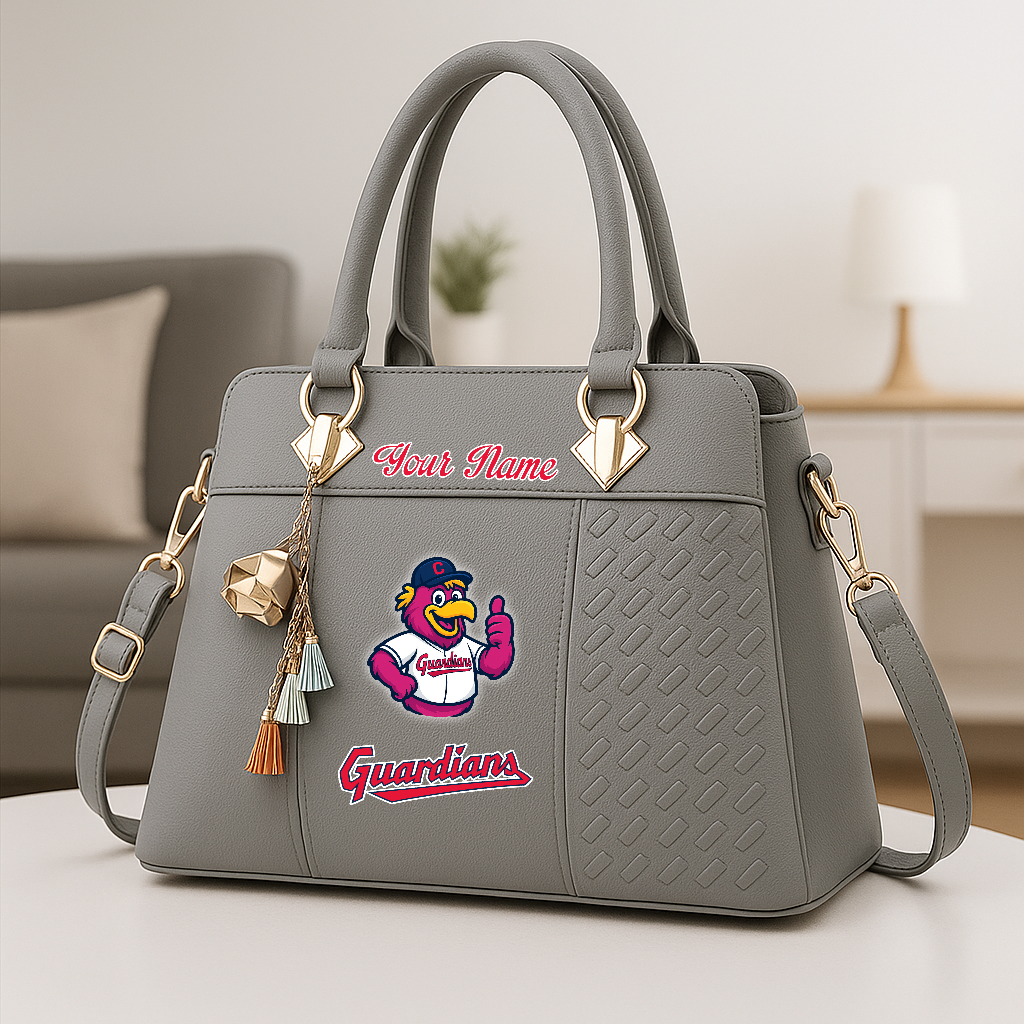 LIMITED EDITION - NEW CUSTOMIZED MLB13 CGS CL GUARDIANS ZIP HANDBAG MULTICOLOR