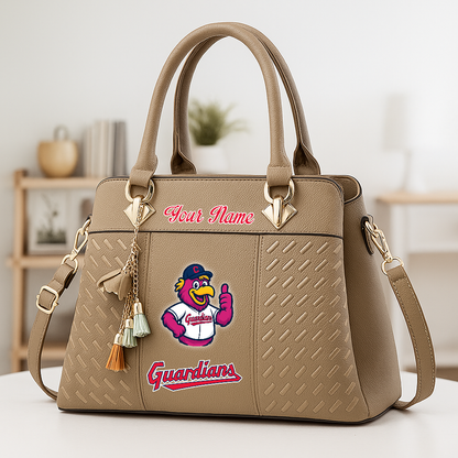 LIMITED EDITION - NEW CUSTOMIZED MLB13 CGS CL GUARDIANS ZIP HANDBAG MULTICOLOR