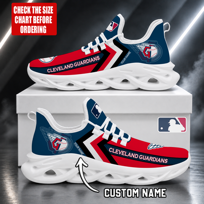 FINAL SALE - NEW CUSTOMIZED MLB13 CGS CLEVELAND GUARDIANS MAX SOUL SHOES