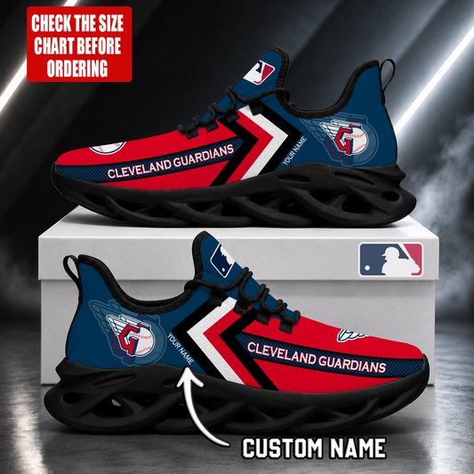 FINAL SALE - NEW CUSTOMIZED MLB13 CGS CLEVELAND GUARDIANS MAX SOUL SHOES