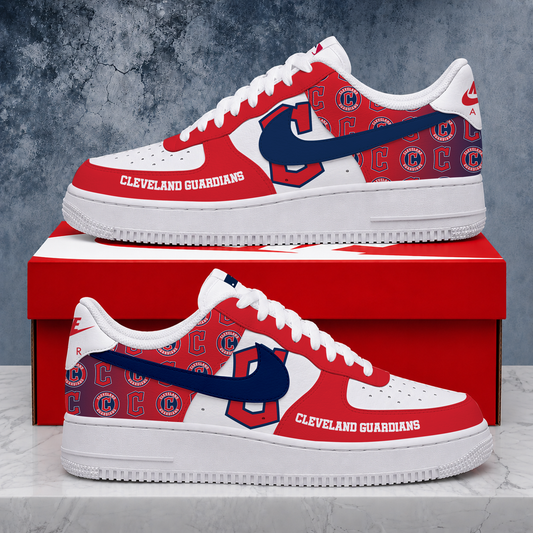 VIRAL EDITION - NEW CUSTOMIZED MLB13 CGS CLEVELAND GUARDIANS AF1 SHOES