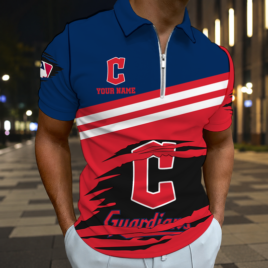 HOT DEAL - NEW CUSTOMIZED MLB13 CGS CLEVELAND GUARDIANS T-SHIRT, POLO SHIRT, ZIP POLO SHIRT, SWEATSHIRT, HOODIE & ZIP HOODIE