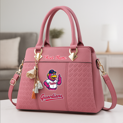 LIMITED EDITION - NEW CUSTOMIZED MLB13 CGS CL GUARDIANS ZIP HANDBAG MULTICOLOR