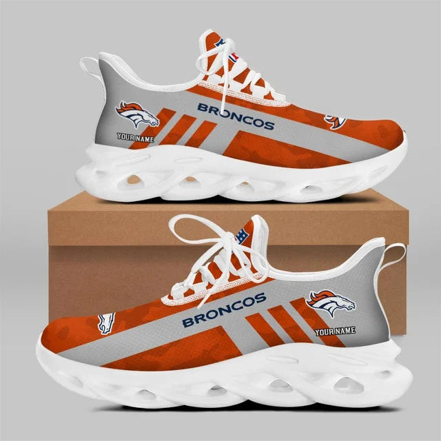 VIRAL EDITION - NEW CUSTOMIZED NFL13 DVB DENVER BRONCOS UNISEX MAX SOUL SHOES