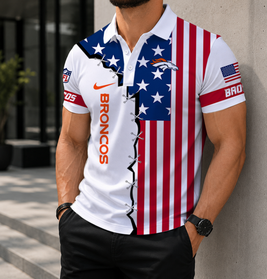 LIMITED EDITION - NEW CUSTOMIZED NFL13 DVB DENVER BRONCOS POLO SHIRT, ZIP POLO SHIRT & T-SHIRTS