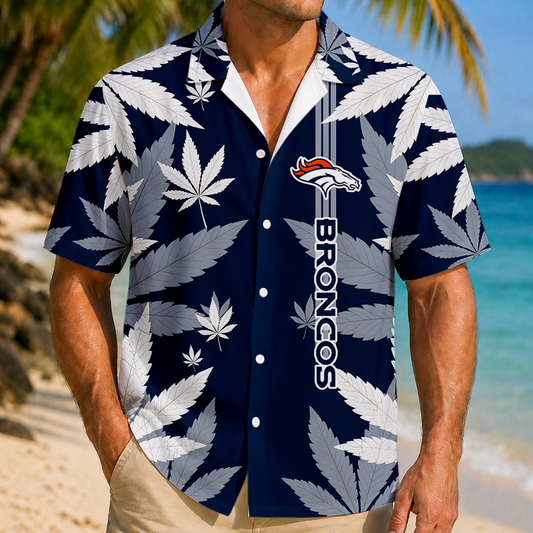 FINAL SALE - NEW CUSTOMIZED NFL13 DVB DENVER BRONCOS UNISEX HAWAIIAN SHIRT