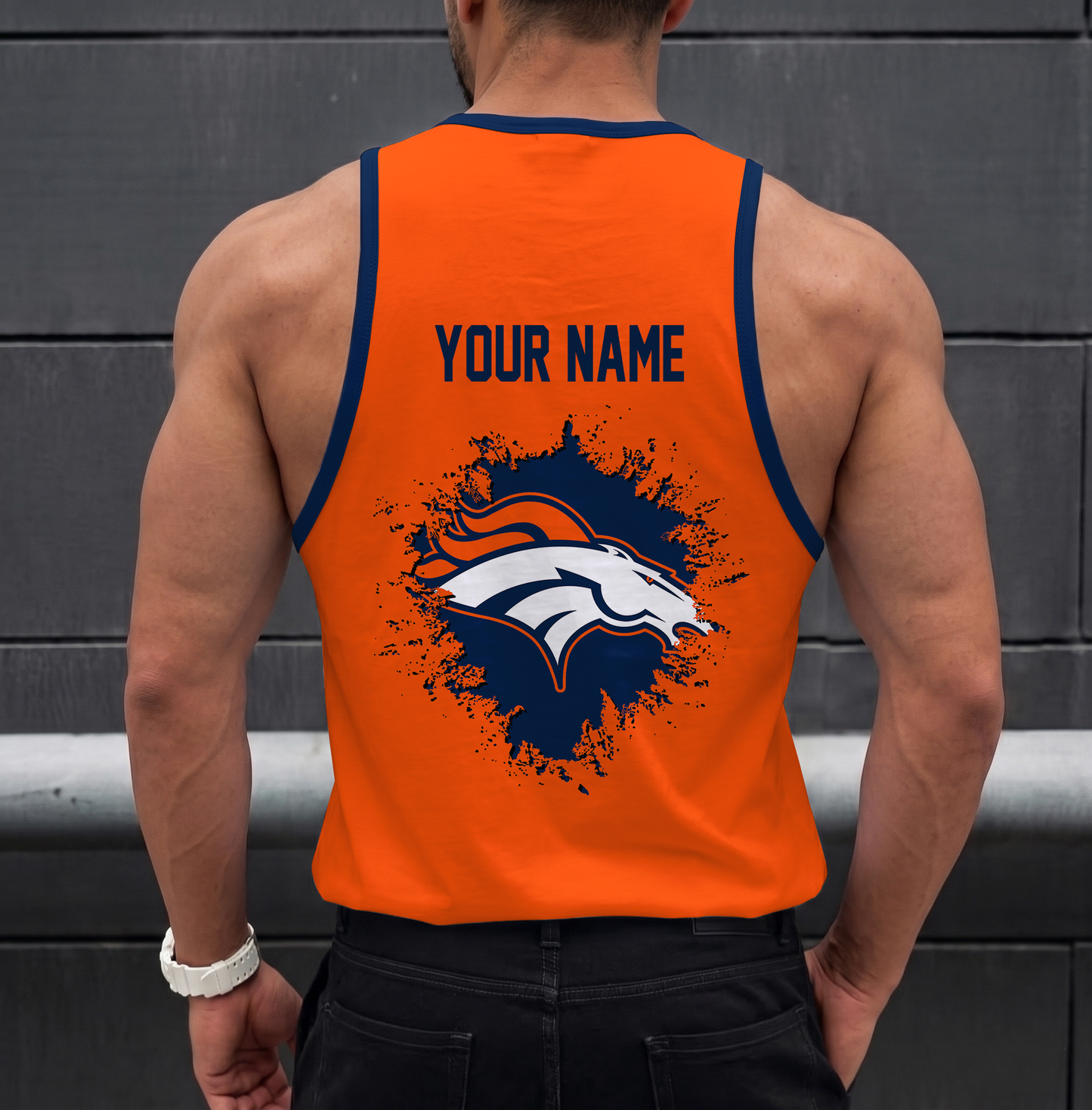 LIMITED EDITION - NEW CUSTOMIZED NFL13 DVB DENVER BRONCOS UNISEX TANK TOP