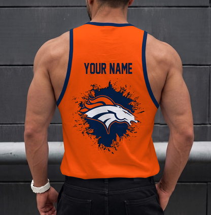 LIMITED EDITION - NEW CUSTOMIZED NFL13 DVB DENVER BRONCOS UNISEX TANK TOP
