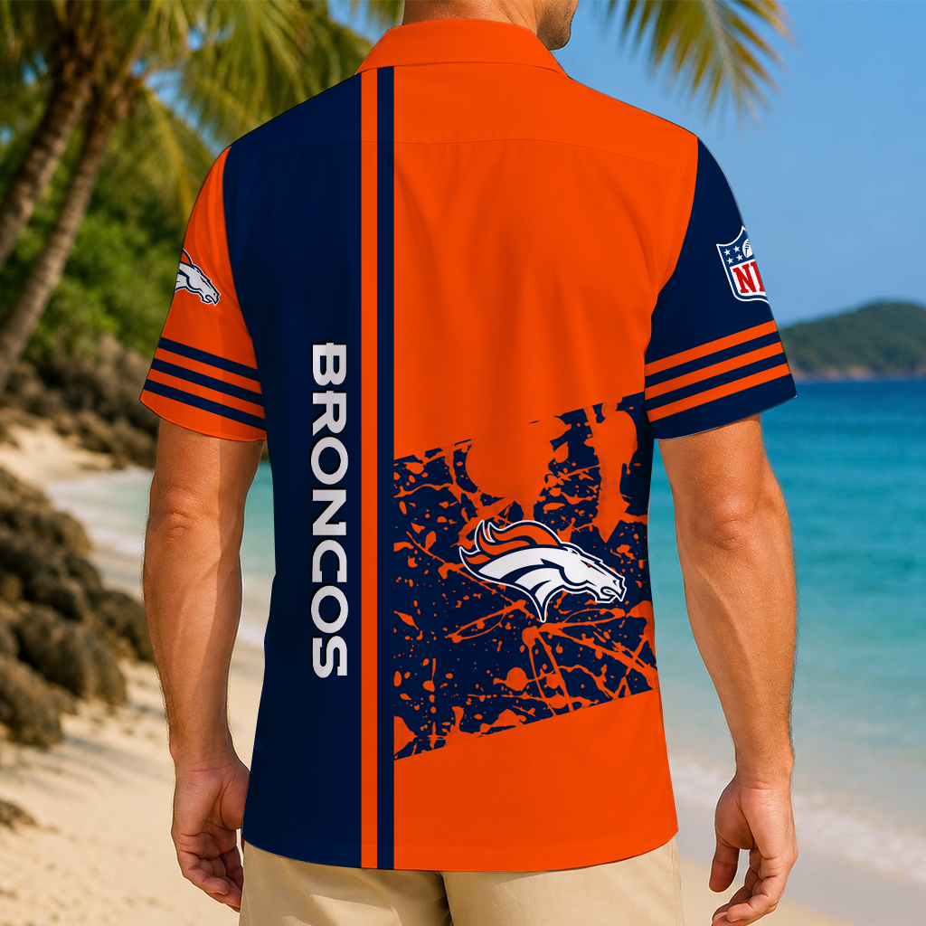FINAL SALE - NEW CUSTOMIZED NFL13 DVB DENVER BRONCOS UNISEX HAWAIIAN SHIRT