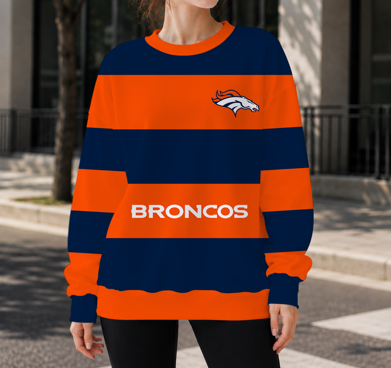 HOT DEAL- NEW CUSTOMIZED NFL13 DVB DENVER BRONCOS UNISEX SWEATSHIRT