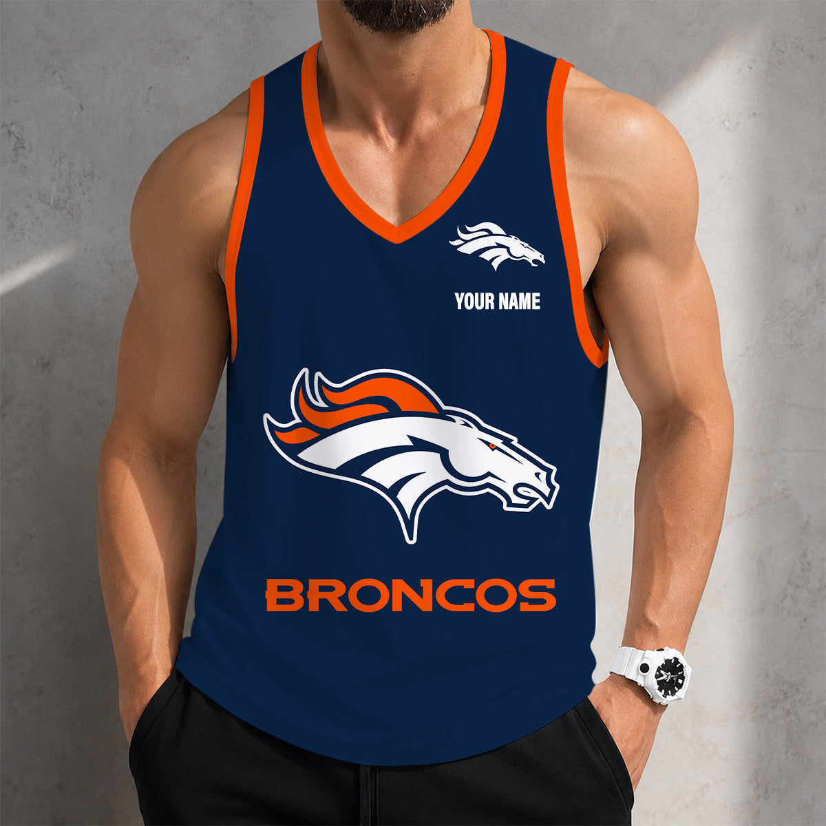 VIRAL EDITION - NEW CUSTOMIZED NFL13 DVB DENVER BRONCOS TANK TOP
