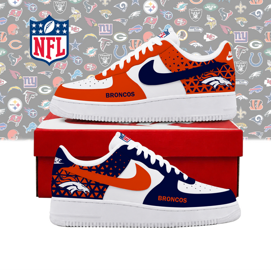SPECIAL EDITION - NEW CUSTOMIZED NFL13 DVB DENVER BRONCOS AF1 SHOES