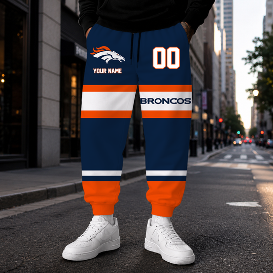 EXCLUSIVE EDITION - NEW CUSTOMIZED NFL13 DVB DENVER BRONCOS SWEATPANTS
