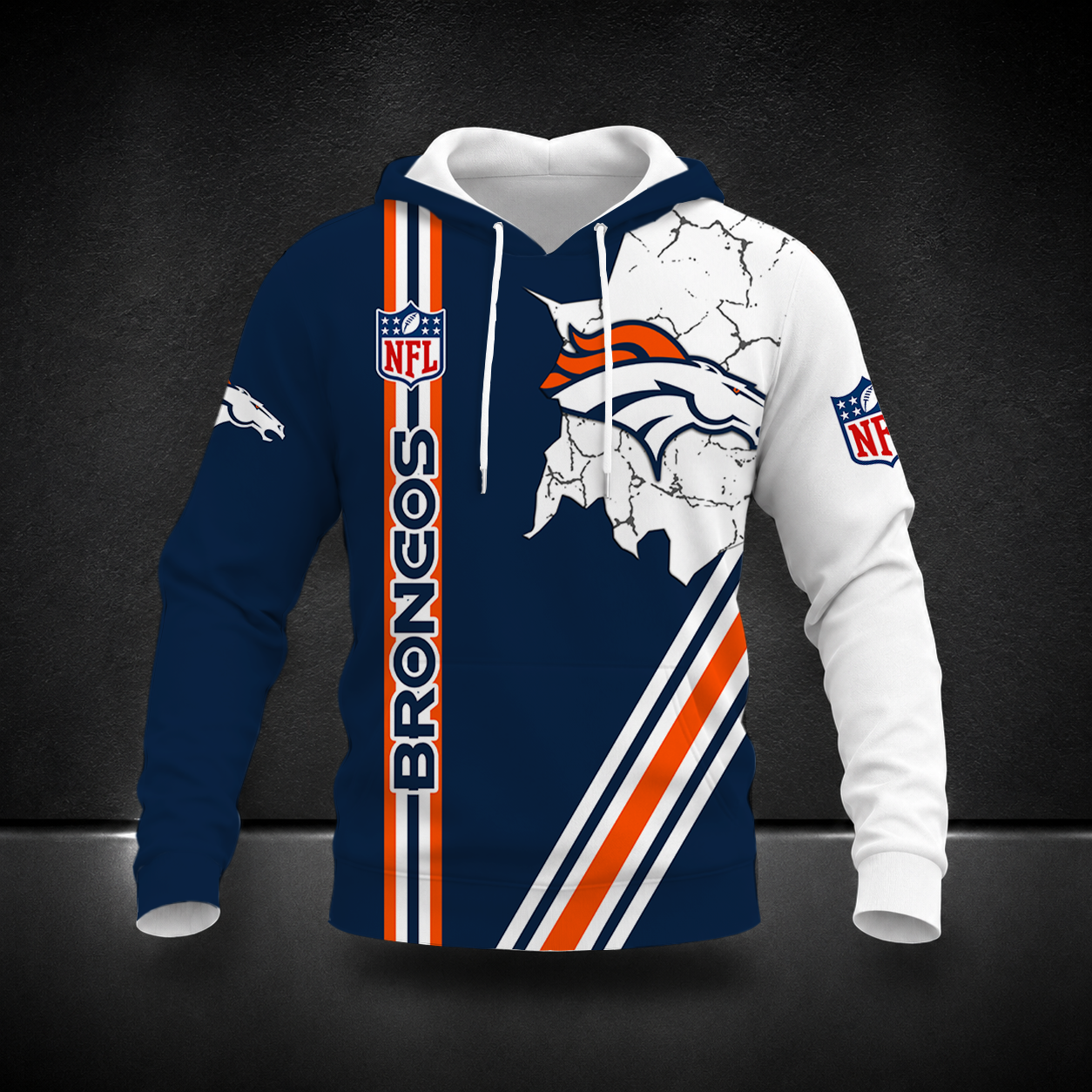 FINAL SALE- NEW CUSTOMIZED NFL13 DVB DENVER BRONCOS T-SHIRT, POLO SHIRT, ZIP POLO SHIRT, SWEATSHIRT, HOODIE & ZIP HOODIE