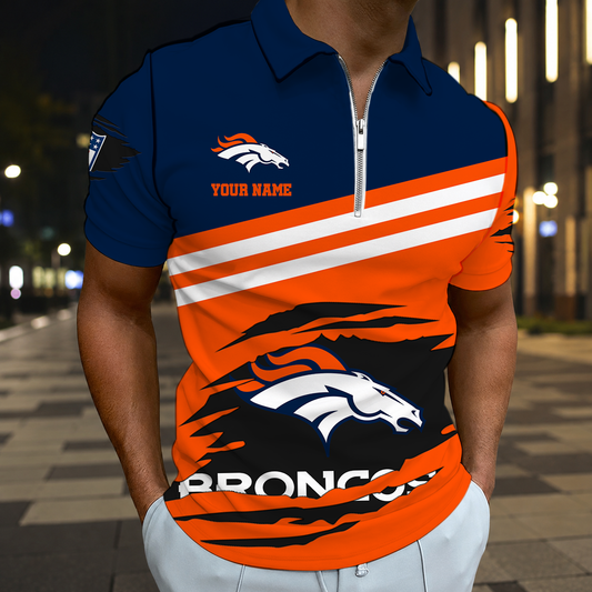 FINAL SALE - NEW CUSTOMIZED NFL13 DVB DENVER BRONCOS T-SHIRT, POLO SHIRT, ZIP POLO SHIRT, SWEATSHIRT, HOODIE & ZIP HOODIE