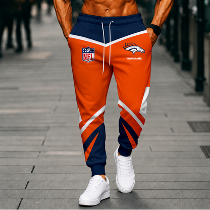FINAL SALE - NEW CUSTOMIZED NFL13 DVB DENVER BRONCOS SWEATPANTS
