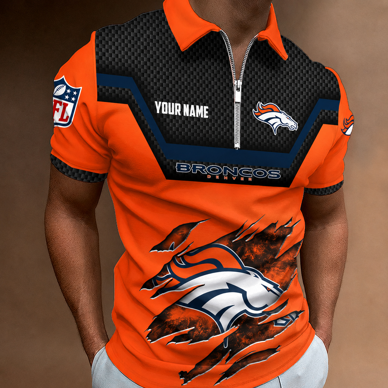 LIMITED EDITION - NEW CUSTOMIZED NFL13 DVB DENVER BRONCOS T-SHIRT, POLO SHIRT, ZIP POLO SHIRT, SWEATSHIRT, HOODIE & ZIP HOODIE