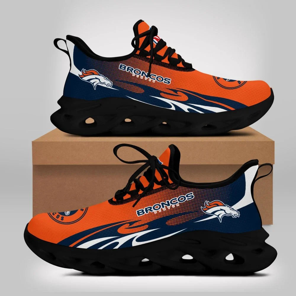 VIRAL EDITION - NEW CUSTOMIZED NFL13 DVB DENVER BRONCOS UNISEX MAX SOUL SHOES