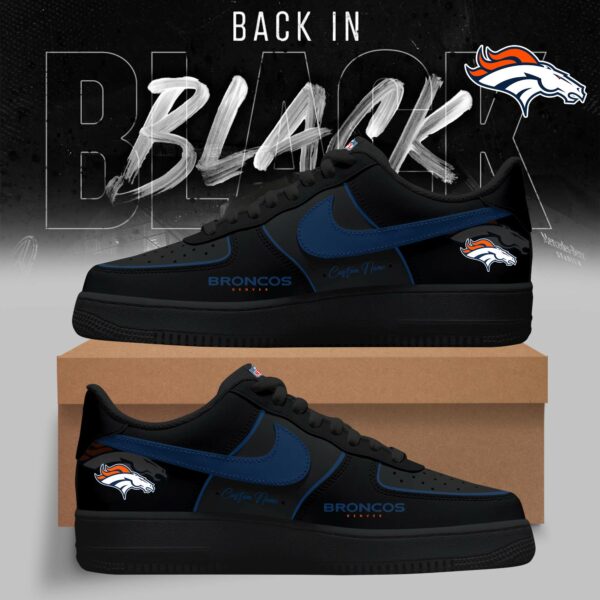 FINAL SALE - NEW CUSTOMIZED NFL13 DVB DENVER BRONCOS AF1 SNEAKERS