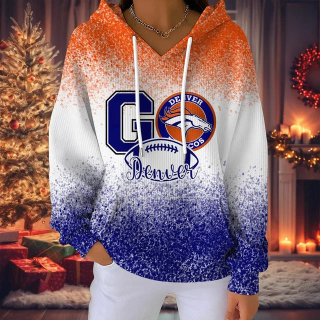 SPECIAL EDITION - NEW CUSTOMIZED NFL13 DVB DENVER BRONCOS RIBBED HOODIE & SWEATSHIRT