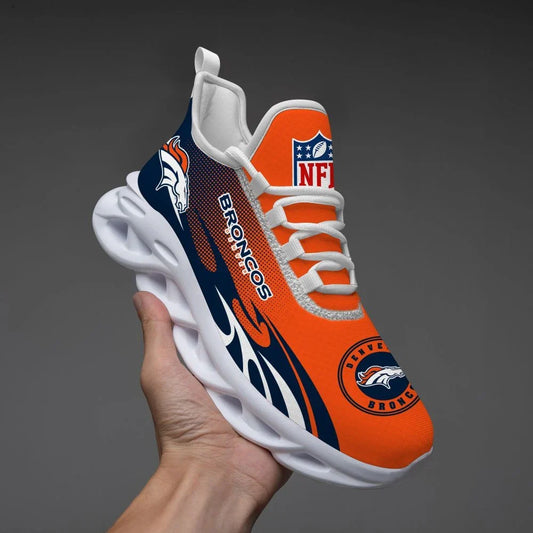 VIRAL EDITION - NEW CUSTOMIZED NFL13 DVB DENVER BRONCOS UNISEX MAX SOUL SHOES