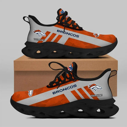 VIRAL EDITION - NEW CUSTOMIZED NFL13 DVB DENVER BRONCOS UNISEX MAX SOUL SHOES