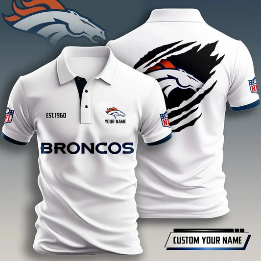 FLASH SALE - NEW CUSTOMIZED NFL13 DVB DENVER BRONCOS T-SHIRT, POLO SHIRT, ZIP POLO SHIRT, HOODIE, ZIP HOODIE & SWEATSHIRT