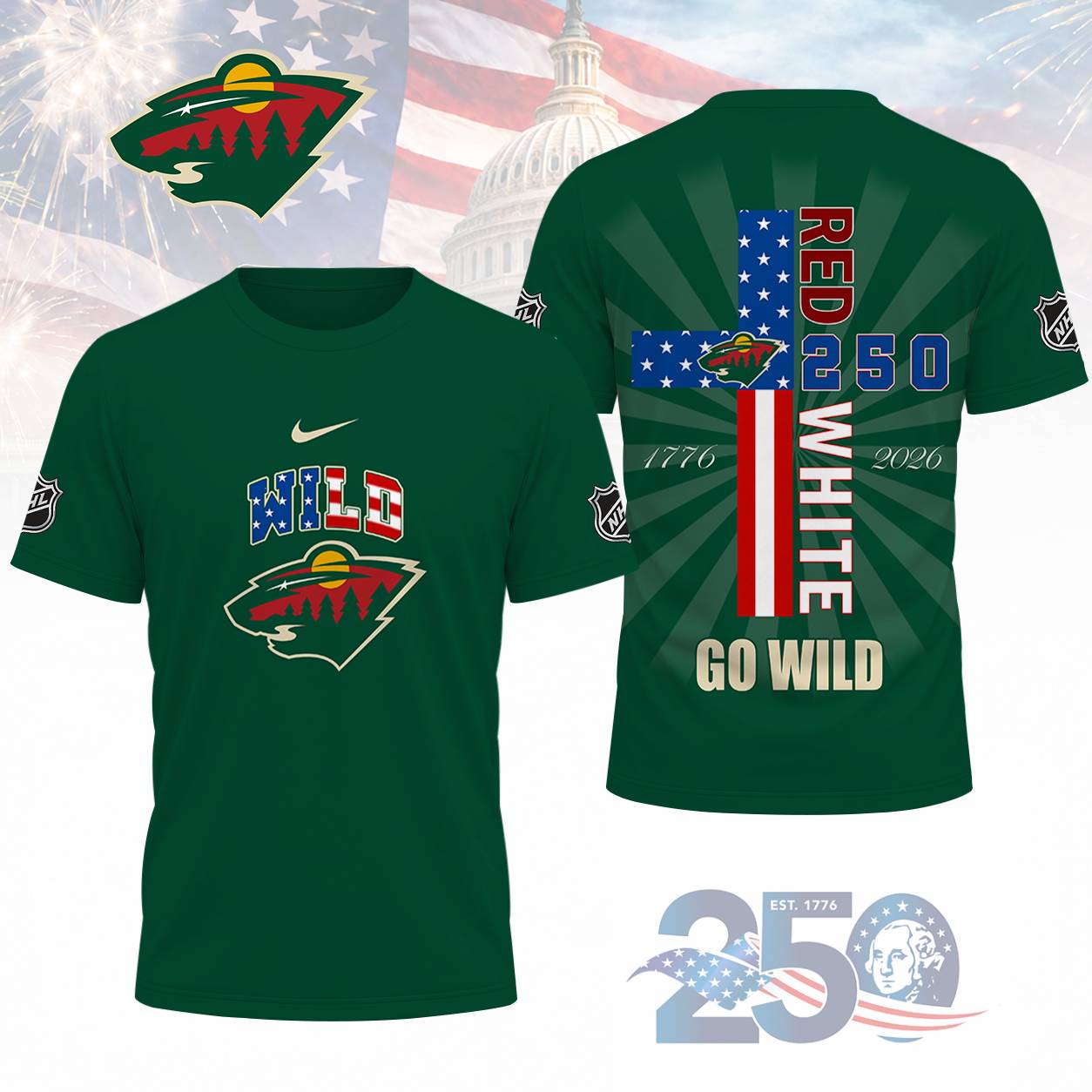 FINAL SALE - NEW CUSTOMIZED NHL13 MNW MINNESOTA WILD T-SHIRT, POLO SHIRT, ZIP POLO SHIRT, SWEATSHIRT, HOODIE & ZIP HOODIE