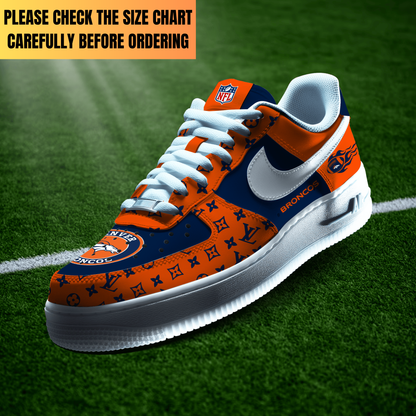 VIRAL EDITION - NEW CUSTOMIZED NFL13 DVB DENVER BRONCOS AF1 SHOES