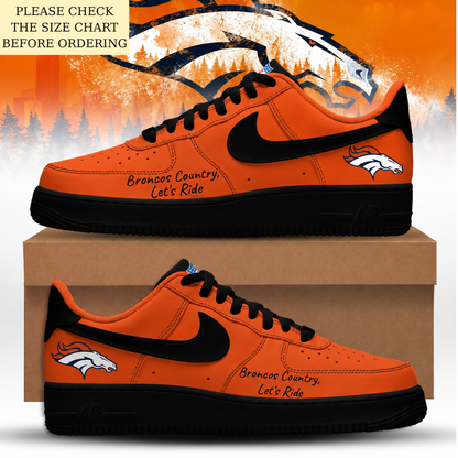 HOT DEAL - NEW CUSTOMIZED NFL13 DVB DENVER BRONCOS AF1 SHOES